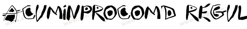 AcuminProComd Regula字体转换
